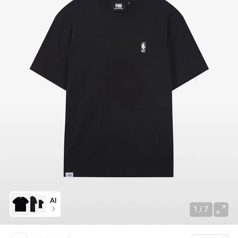 [BUNJANG] NBA Small Logo Short-Sleeve T-Shirt / 새상품) NBA 스몰로고 반팔 티셔츠