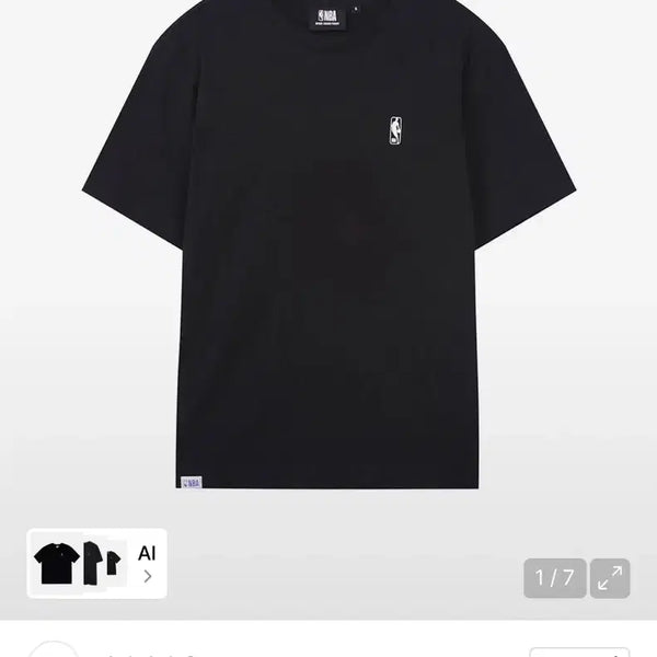 [BUNJANG] NBA Small Logo Short-Sleeve T-Shirt / 새상품) NBA 스몰로고 반팔 티셔츠