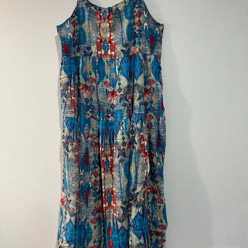 [BUNJANG] Unique Pattern Maxi Dress (One Size) / 새제품 유니크한 패턴 맥시 원피스(프리사이즈)
