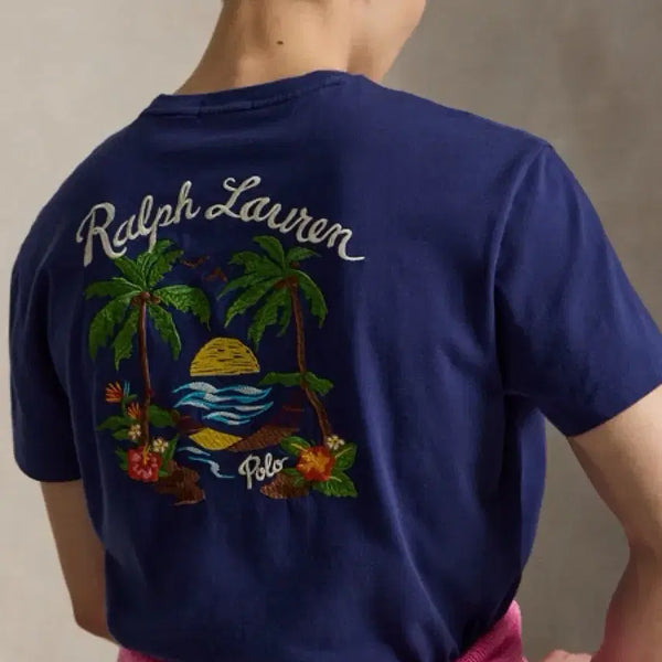 [BUNJANG] Polo Ralph Lauren Embroidered Jersey T-Shirt / 폴로 랄프로렌 임브로이더 저지 티셔츠