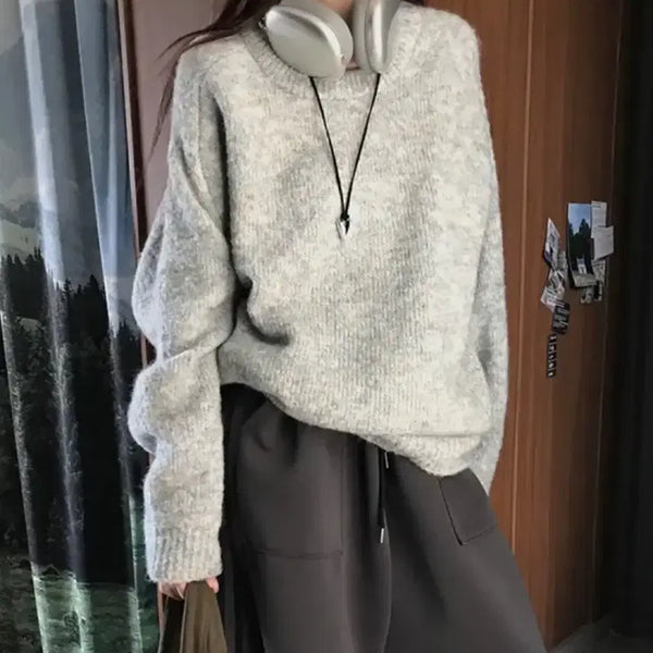 [BUNJANG] Yemomaeil Alto Mixed Round Knit / 예모마일 알토 혼합 라운드 니트