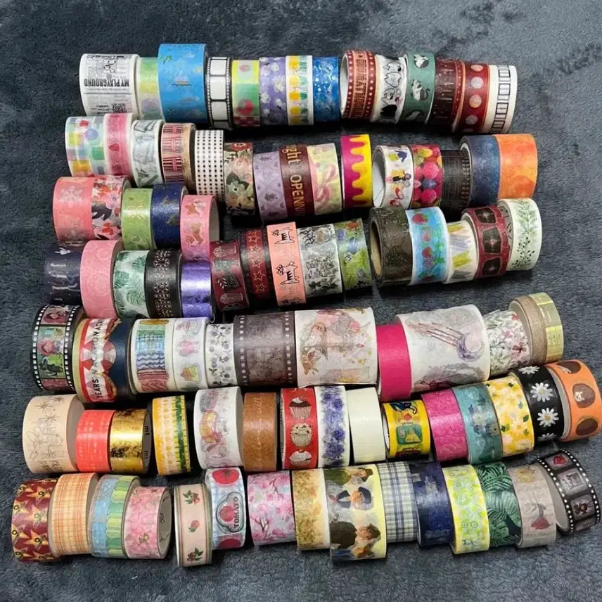 [BUNJANG] 90pcs Assorted Masking Tape Bundle / 마스킹테이프 90개 대량 처분합니다 마테처분