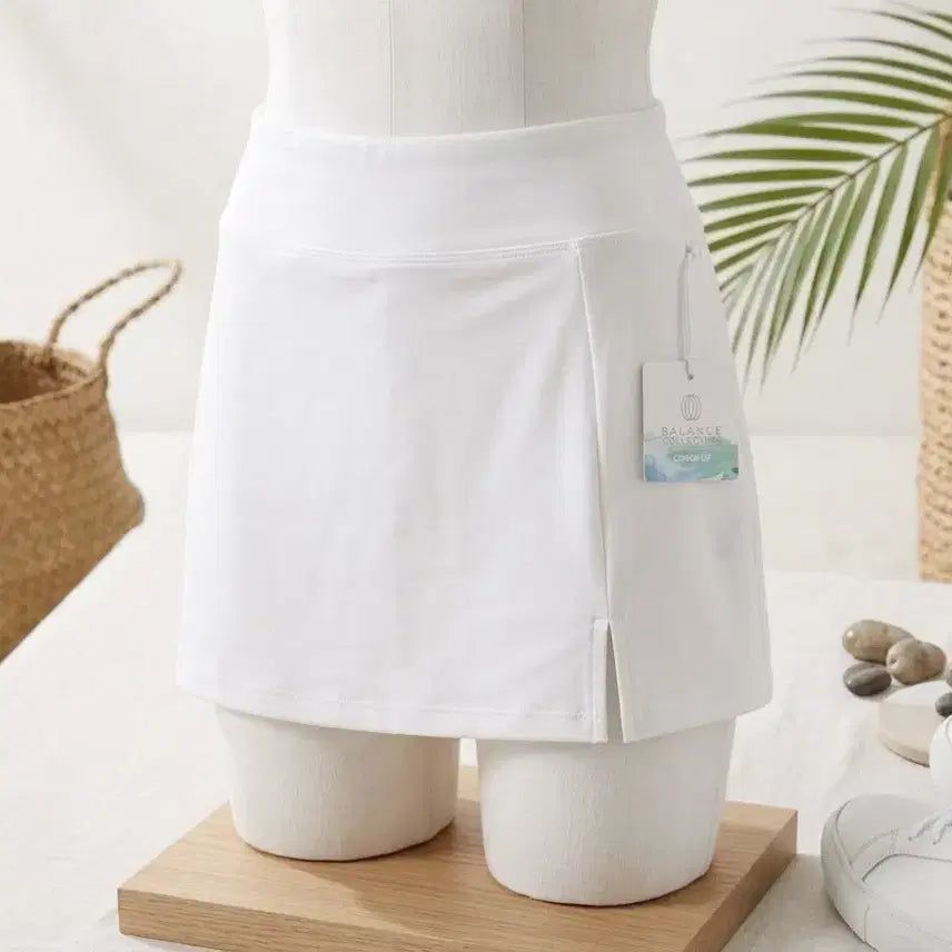 [BUNJANG] Balance Collection Skirt White / 밸런스 컬렉션 스커트 화이트