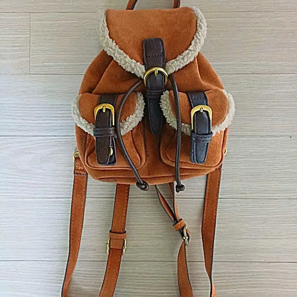 [BUNJANG] Endorsi Fudgy Suede Mini Backpack / Endorsi 엔도르시 퍼지 스웨이드 미니 백팩