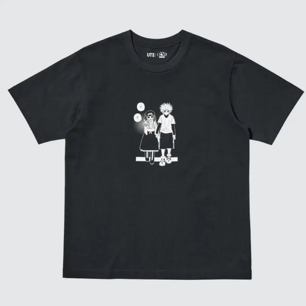 [BUNJANG] Uniqlo Hunter x Hunter Gon & Killua Short Sleeve T-Shirt Black M / UT 헌터X헌터 콜라보 곤키르아 반팔티 블랙 M 새상품