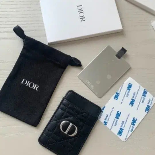 [BUNJANG] Dior Cannage Black Mirror Card Holder / 디올 까나쥬 블랙미러 카드지갑