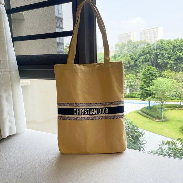 [BUNJANG] Houndstooth Check Beige Eco Bag / 에코백