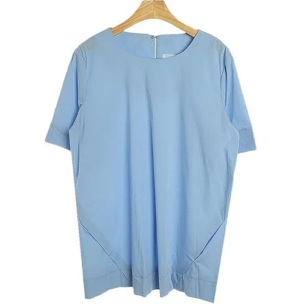 [BUNJANG] High-Quality Simple Bootie Blouse - Blue / [새상품]고퀄 심플 부티 블라우스/블루