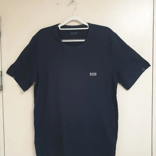 [BUNJANG] Hugo Boss Navy Short-Sleeve T-Shirt Size L / 휴고보스 네이비 반팔티 L