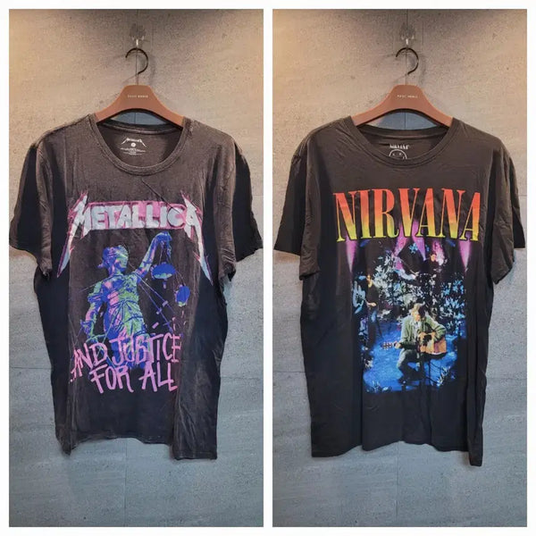 [BUNJANG] Metallica Nirvana Official Band T-Shirt Collection / Metallica, Nirvana 오피셜굿즈. 티셔츠. 콜렉션.