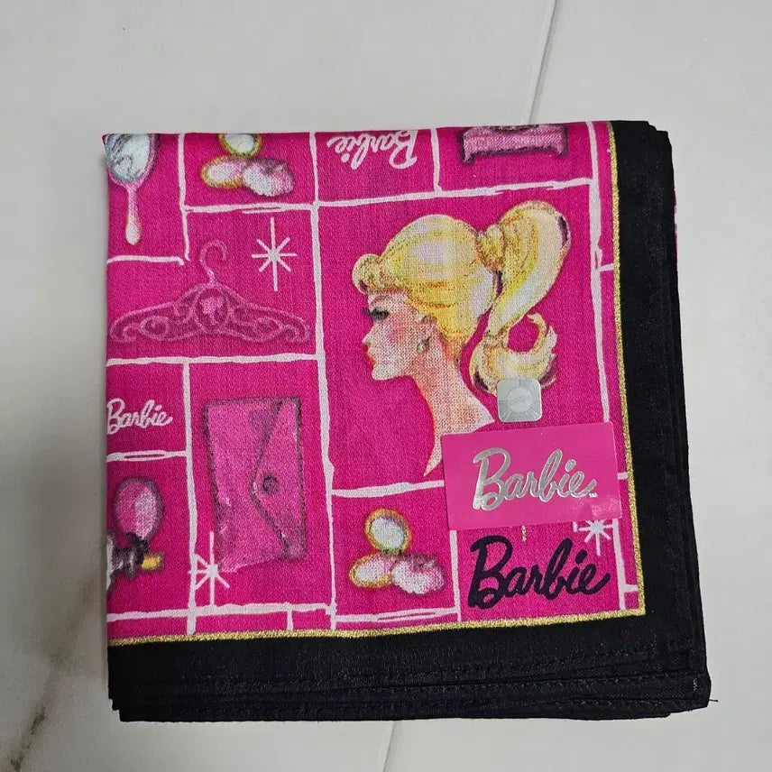 [BUNJANG] Barbie Vintage Handkerchief Scarf New / 바비 빈티지 손수건 스카프 새상품