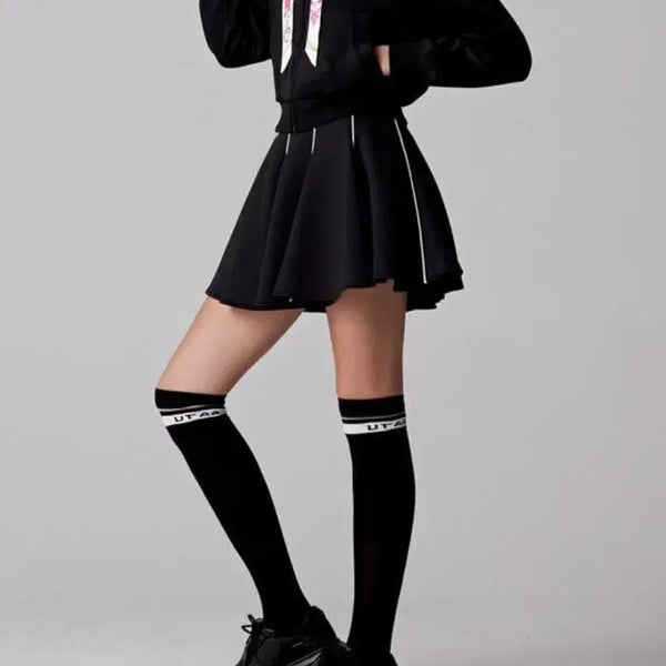 [BUNJANG] UTAA Neobaroque Neoprene Flare Skirt / UTAA 유타 네온바로크 네오플랜  플레어