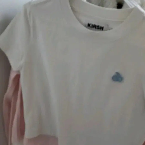 [BUNJANG] Kirsh Short Sleeve T-Shirt White / 키르시 반팔 흰티