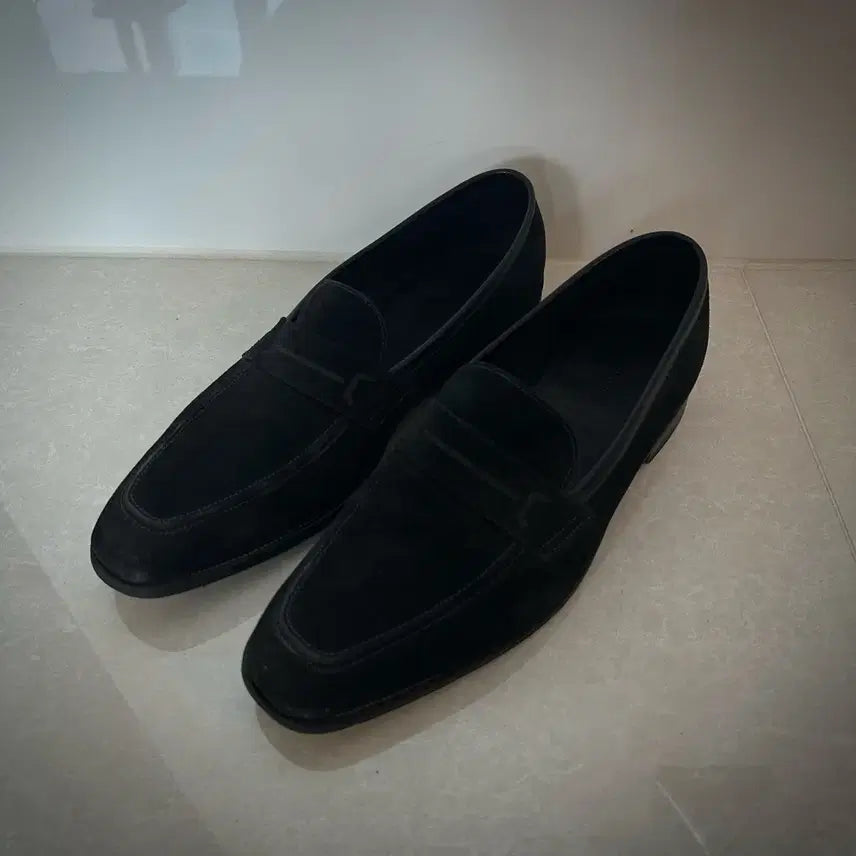 [BUNJANG] John Lobb Black Suede Loafers Kipling UK 8.5 / 존롭 블랙 스웨이드 로퍼 (키플링) UK8.5