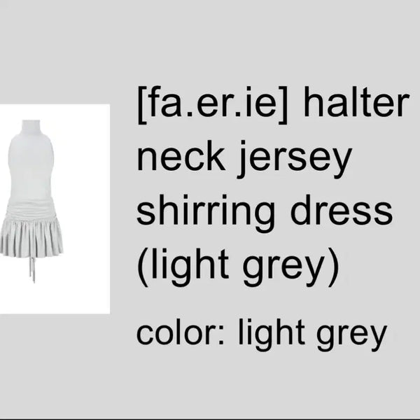 [BUNJANG] Faerie Shop Halterneck Shirring Mini Dress / [fa.er.ie]샵페어리 홀터넥 셔링 미니 원피스