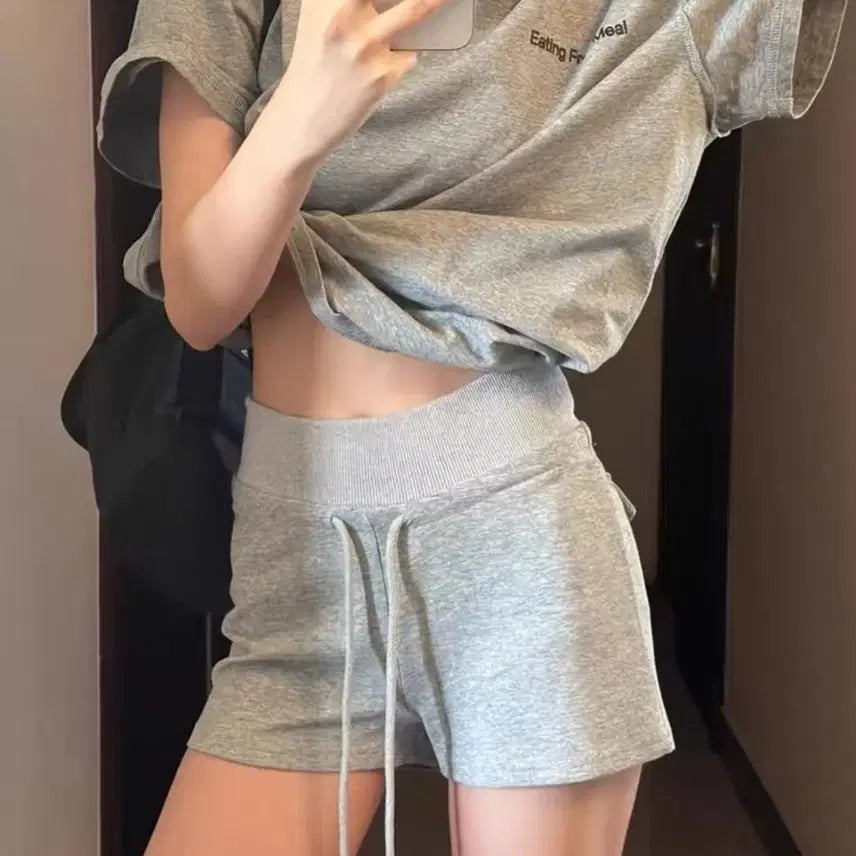 [BUNJANG] High-Waisted Short Shorts / 쫀쫀한 하이웨스트 숏팬츠 (새 상품)