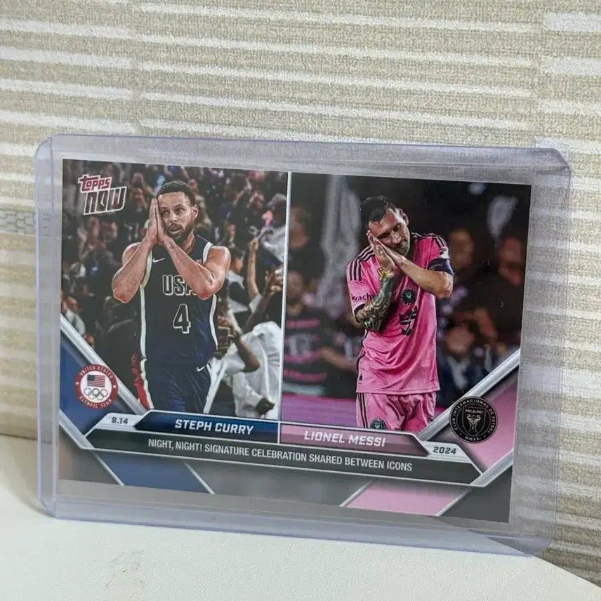 [BUNJANG] Tops Now NBA Basketball Card Stephen Curry, Soccer Card Lionel Messi / 탑스 나우 NBA 농구카드 커리, 축구카드 메시