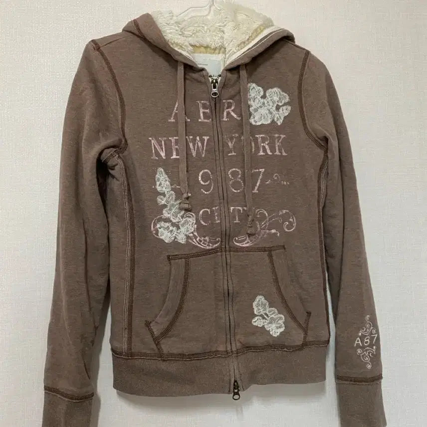 [BUNJANG] Monggeul Vintage Gyaru Style Zip-Up Hoodie / 대대장템 빈티지 후드집업 판매 어항빈티지 몽글빈티지