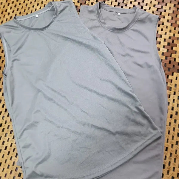 [BUNJANG] Sleeveless T-Shirt (Set of 2) / (2장일괄)남여공용 M (90-95) 민소매 나시 티셔츠