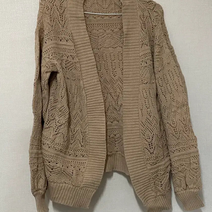 [BUNJANG] Vintage Brown Crochet Cardigan / 빈티지 가디건 브라운 어항빈티지 몽글빈티지