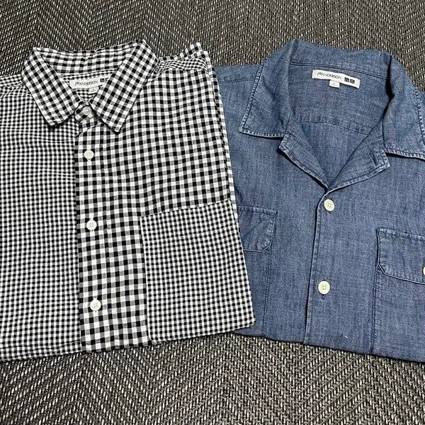 [BUNJANG] Uniqlo JWA Seersucker Shirts Bundle / 105추천] 유니클로 JWA(UNIQLO JWA)셔츠2개일괄