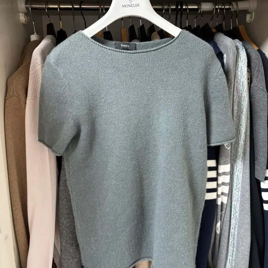 [BUNJANG] Theory 100% Cashmere Short Sleeve Knit Top / 띠어리 여성용 캐시미어 100% 반팔 니트