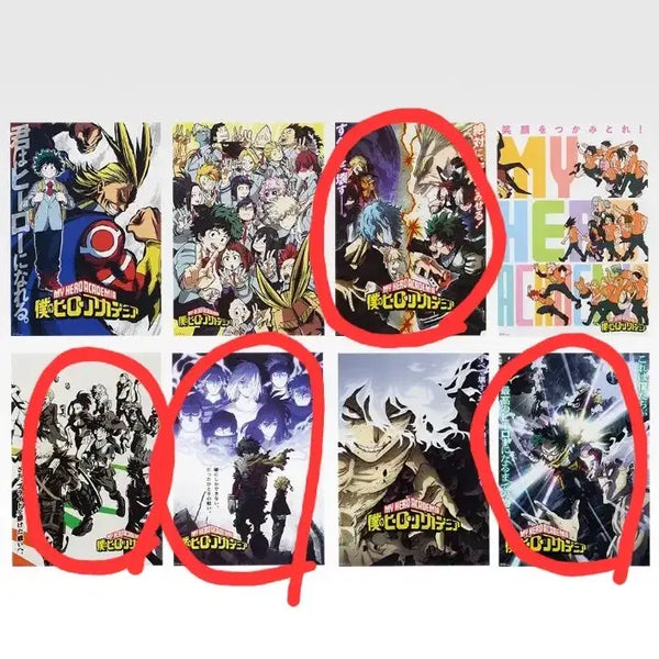 [BUNJANG] My Hero Academia Kuji Lot I Illustration Sheet Bundle Set / 나히아 쿠지 I상 일러스트 시트 일괄