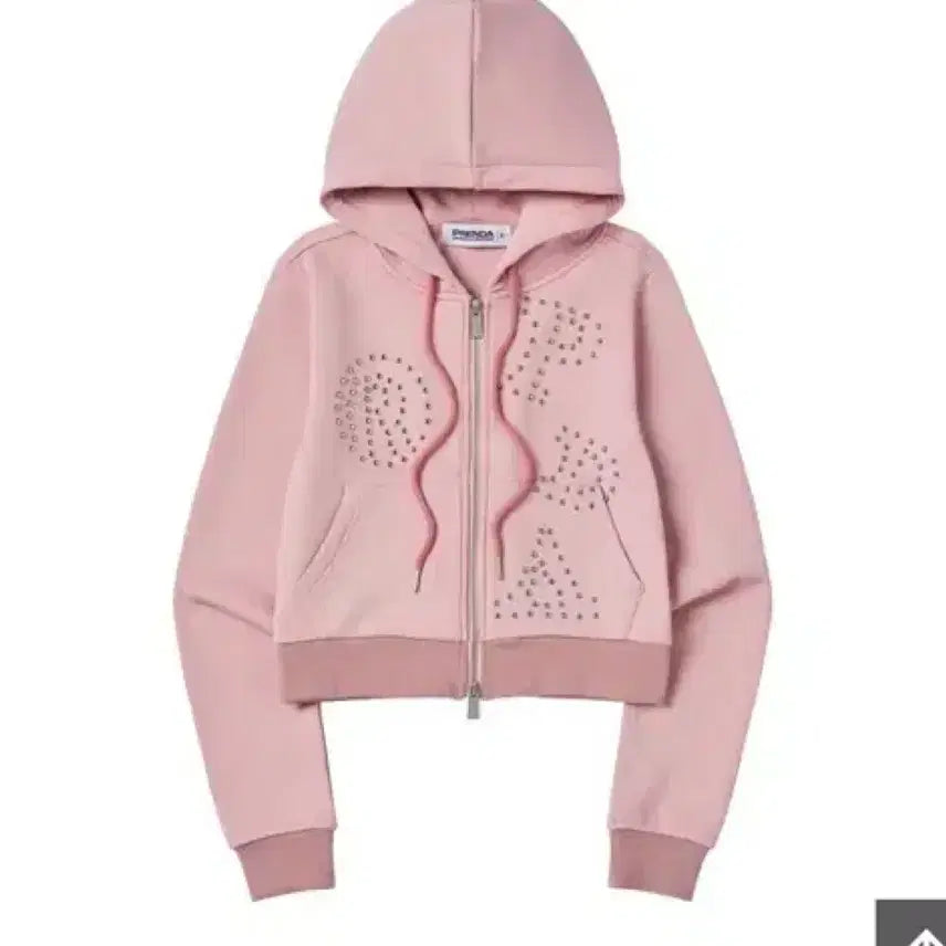 [BUNJANG] Prenda Stud Logo Hood Zip-Up Hoodie / 프렌다 prenda STUD LOGO HOOD ZIP-UP 후드집업
