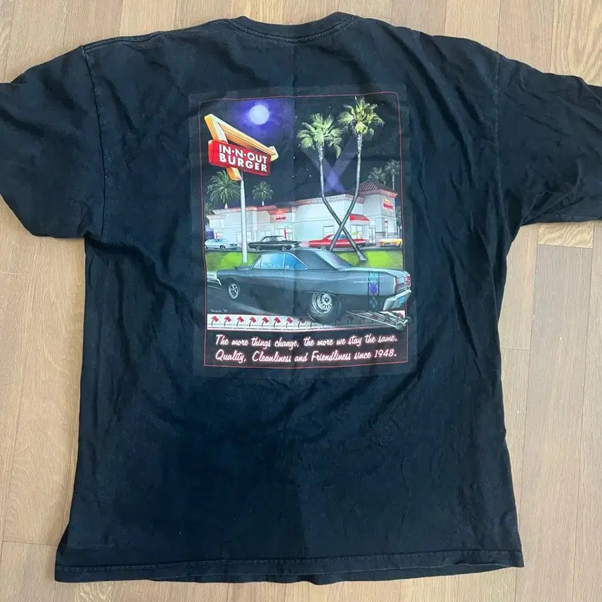 [BUNJANG] In-N-Out Burger Graphic T-Shirt / 인앤아웃버거 반팔 티셔츠