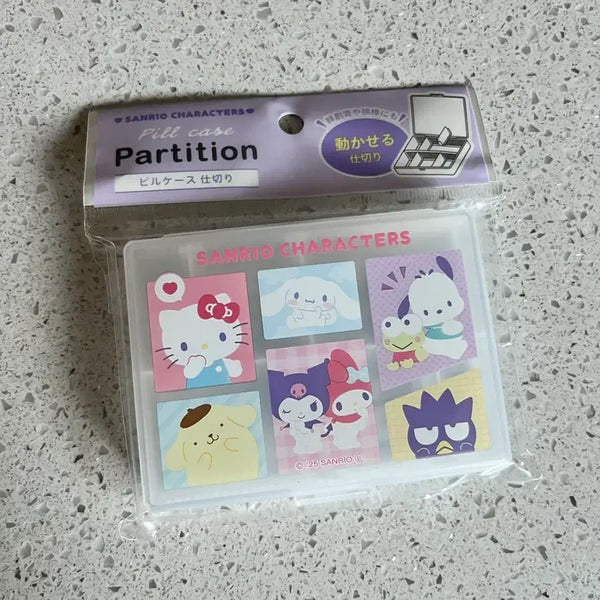 [BUNJANG] Sanrio Characters Partition Pill Case/Pouch / 산리오 캐릭터 필통 파티션 약통