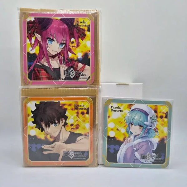 [BUNJANG] Fate/Grand Order Pasela Collaboration Coaster Set (3 Types) - Gudao, Batori, Kiyohime / 페이트 그랜드 오더 파세라 콜라보 코스터 3종 구다오 바토리 키요히메