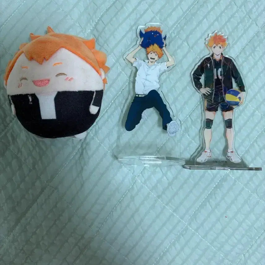 [BUNJANG] Haikyuu!! Hinata Shoyo Acrylic Stand & Plush Set / 하이큐 히나타 굿즈 팝니다!