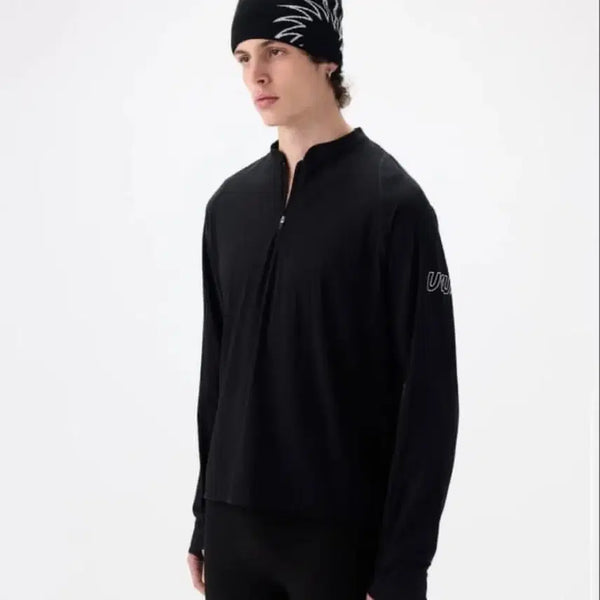 [BUNJANG] UVU Running 1/4 Zip Black XL / UVU 러닝 1/4 집 블랙