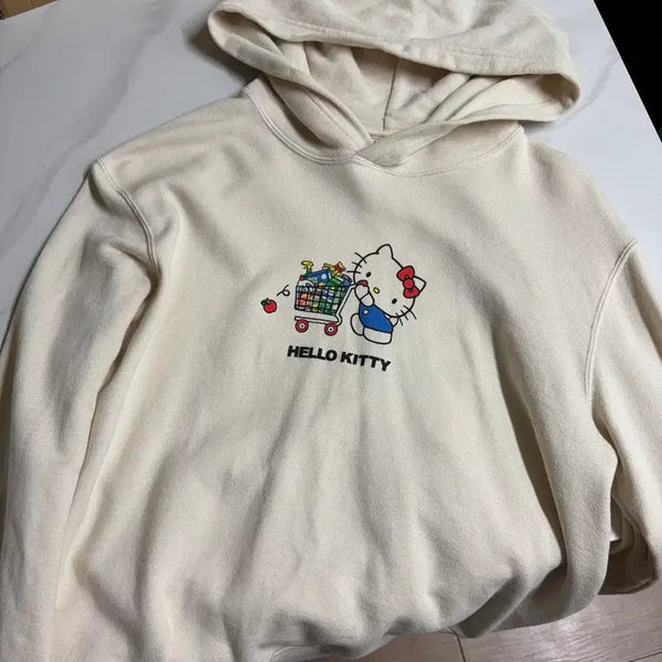 [BUNJANG] Uniqlo x Hello Kitty Kids Hooded Sweatshirt / 유니클로X헬로키티 후드티 키즈