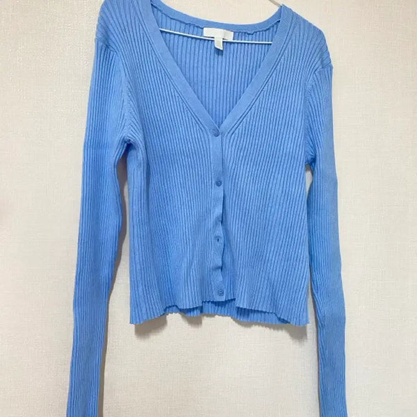 [BUNJANG] H&M Women's Sky Blue Knit Cardigan / 에이치엔엠 가디건 H&M HNM 하늘색 여성 가디건 판매 어항빈티지