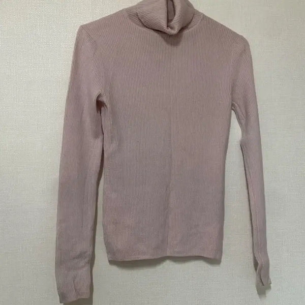 [BUNJANG] Pink Turtleneck Knit Sweater / 핑크 목폴라 니트 스웨터