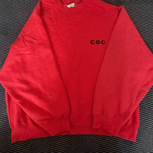 [BUNJANG] CHANCECHANCE Sweatshirt Red / CEC 맨투맨 레드