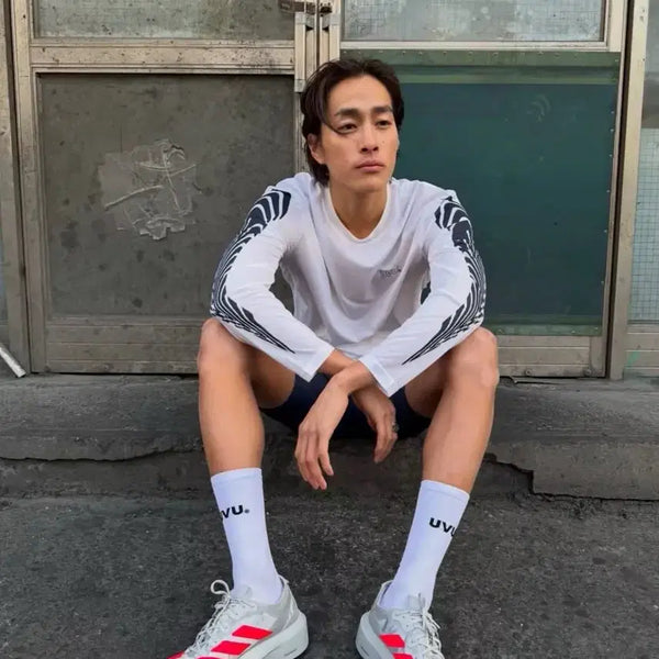 [BUNJANG] UVU Seoul Long Sleeve Running Top White XL / UVU 서울 롱슬리브 러닝 탑 화이트