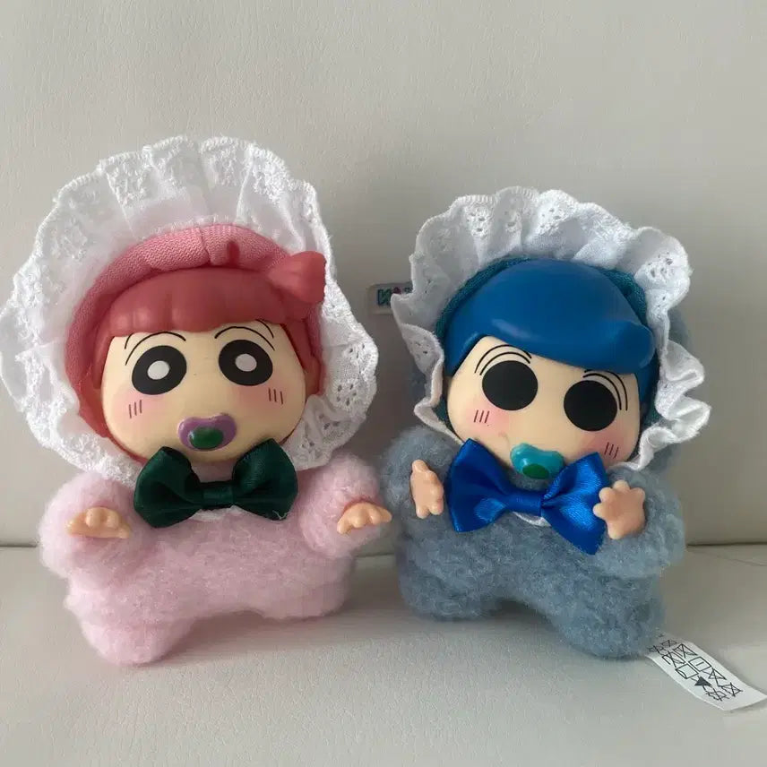 [BUNJANG] Baby Crayon Shin-chan Stuffed Doll Keychain Bundle (Yubi & Chul-su) / 베이비 짱구 인형 키링 일괄 (유리 철수)