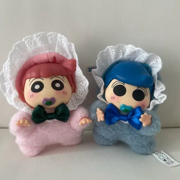 [BUNJANG] Baby Crayon Shin-chan Stuffed Doll Keychain Bundle (Yubi & Chul-su) / 베이비 짱구 인형 키링 일괄 (유리 철수)