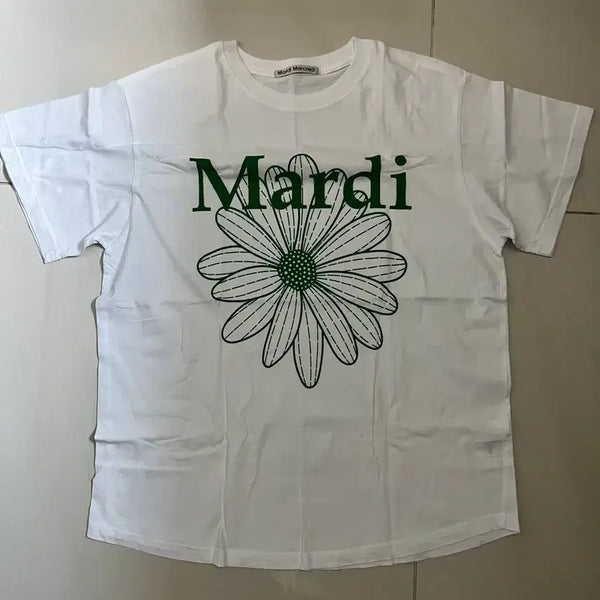 [BUNJANG] Mardi Mercredi Short Sleeve T-Shirt White / 마르디 메크르디 반팔 티셔츠 화이트