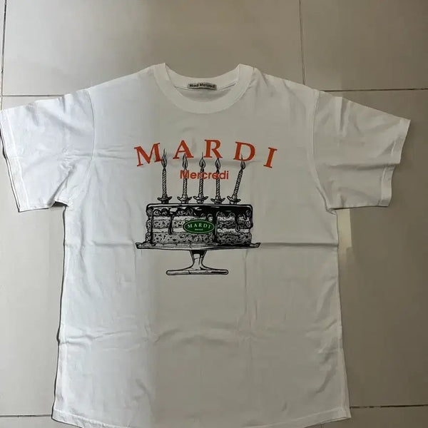 [BUNJANG] Mardi Mercredi Short Sleeve T-Shirt Ivory / 마르디 메크르디 반팔티 아이보리