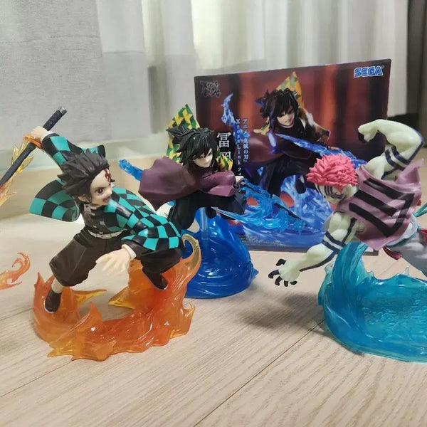 [BUNJANG] Demon Slayer Sega Kyojuro Rengoku, Tanjiro Kamado, Akaza Bundle Figures / 귀멸의 칼날 세가 기유 탄지로 아카자 피규어 일괄