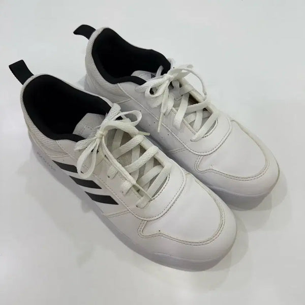 [BUNJANG] Adidas Sneakers White Black Three Stripes Size 245 / 245) 아디다스 운동화 흰색 검정색 삼선