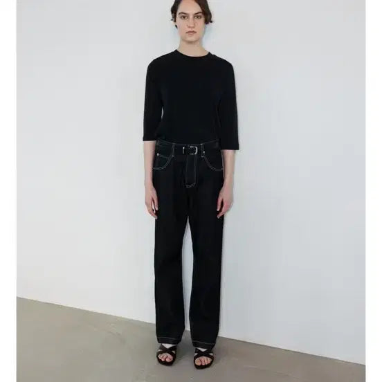 [BUNJANG] H8 Chevis Denim Pants (Black) M / 에이치에이트 치비스 데님 팬츠 (블랙) M