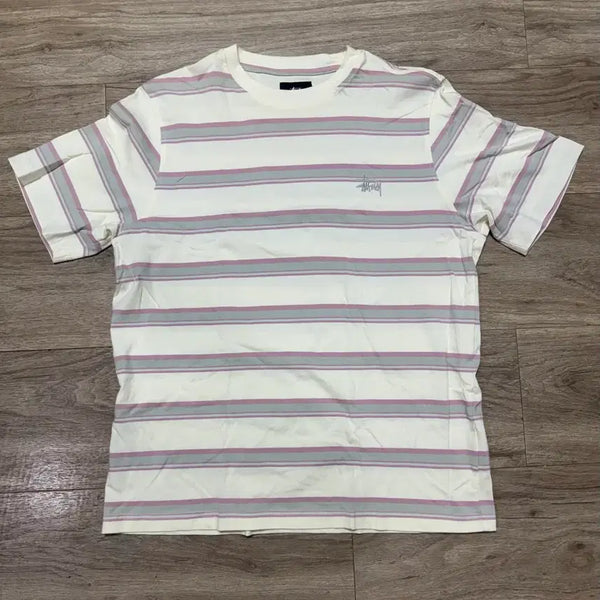 [BUNJANG] Stussy Striped Short Sleeve T-Shirt / 스투시 스트라이프 반팔 S