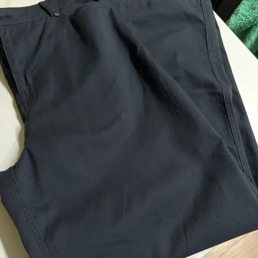 [BUNJANG] Mixxo Cotton Wide Pants Navy / 미쏘 무턱 코튼 와이드 팬츠 착샷O