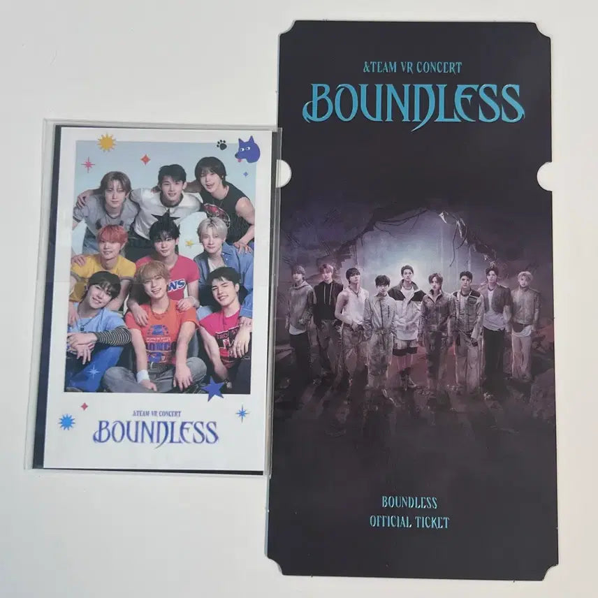 [BUNJANG] &TEAM VR Concert BOUNDLESS Special Ticket & Polaroid Bundle / 앤팀 &TEAM VR 브이알 콘서트 BOUNDLESS 특전 티켓 폴라