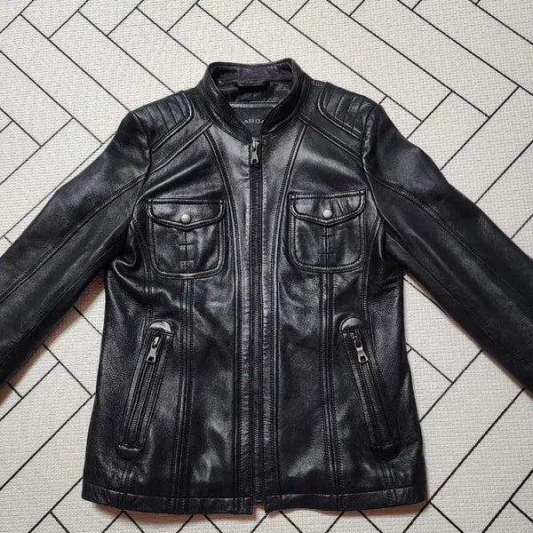 [BUNJANG] GABBA Women's Genuine Leather Jacket / GABBA여성 양가죽자켓