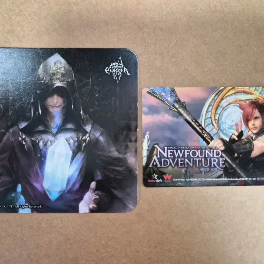 [BUNJANG] Final Fantasy XIV Eorzea Cafe Crystal Exarch Coaster & Graha PC Bang Coupon / 파이널판타지14 에오르제아 카페 수정공 코스터 & 그라하 PC방 쿠폰